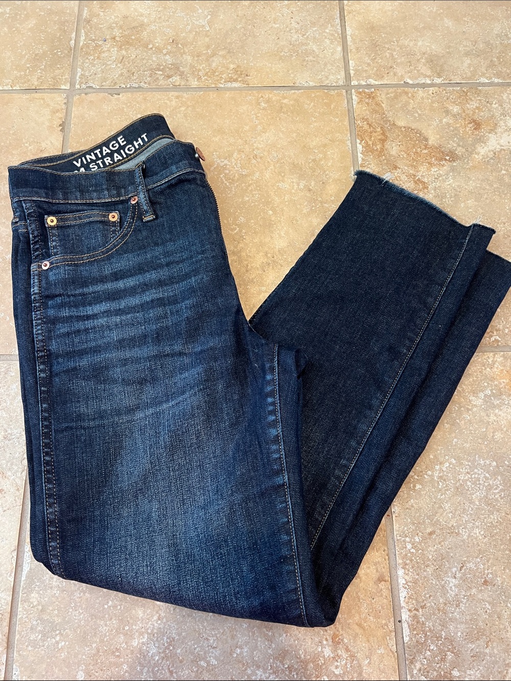 J. Crew Vintage Straight Jeans in Indigo Blue 29
